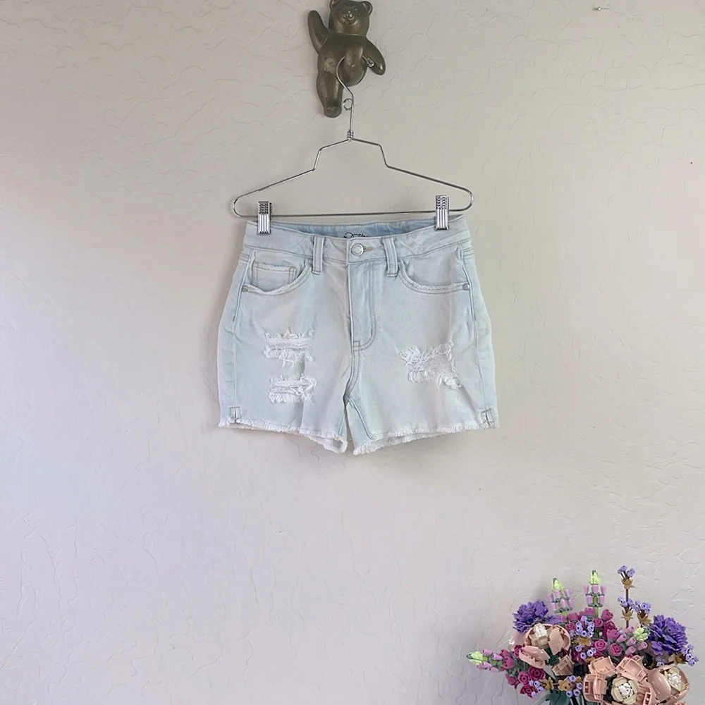 5 for $25 🌈 Art Class girls denim shoe size L light blue wash washed mid rise - Picture 1 of 5
